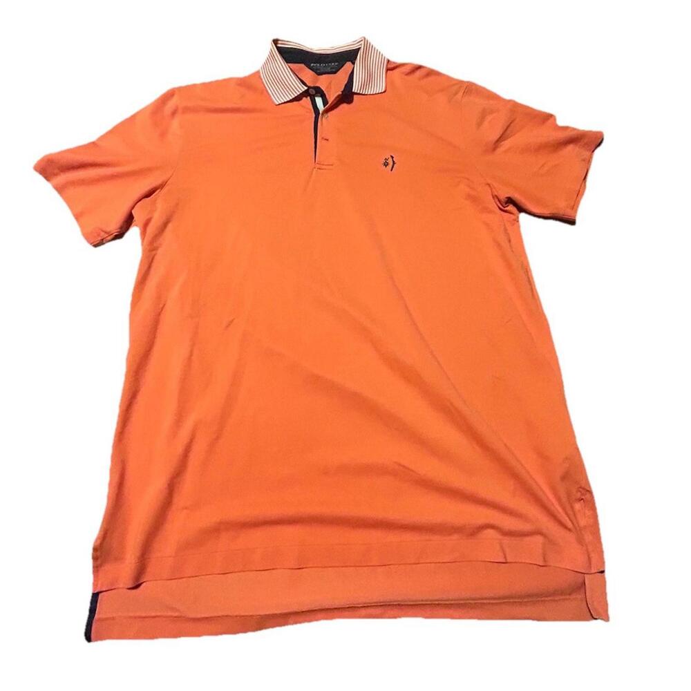 Polo Golf Ralph Lauren Polo Shirt Mens XL Orange Short Sleeve Performance